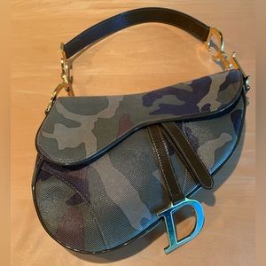 Christian Dior Camouflage Saddlebag